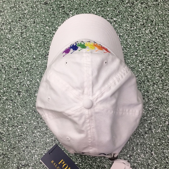 Polo Ralph Lauren Pride White Chino Adjustable Cap - Picture 12 of 15